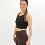 ES16 Performance Tights Donkerbruin met zakken aan de zijkant
