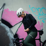 ES16 Lange Mouw Fiets Fleece Supreme unisex. Donkerblauw.