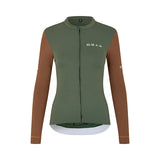 ES16 Supreme shirt met lange mouwen. Groen / Bruin