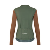 ES16 Supreme shirt met lange mouwen. Groen / Bruin