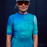 ES16 EVO Recycle wielershirt smoke sky Dames