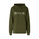 ES16 Mode Hoodie. Leger. 100% biologisch katoen