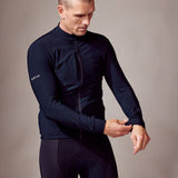 ES16 Lange Mouw Fiets Fleece Supreme unisex. Zwart